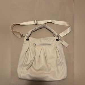 Vintage Coach 13411 Parker Hippy Cream Leather Bag